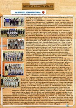 RUBRICA SETTIMANALE - Basket Team Pizzighettone