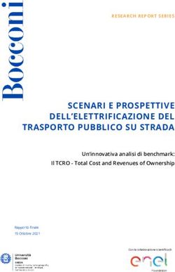 SCENARI E PROSPETTIVE DELL'ELETTRIFICAZIONE DEL TRASPORTO PUBBLICO SU STRADA - RESEARCH REPORT SERIES