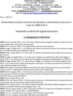 IL CONSIGLIO D'ISTITUTO - SIONE DEL SARS-COV-2