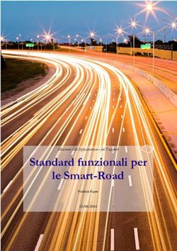 Standard funzionali per le Smart-Road - Ministero delle Infrastrutture e dei Trasporti
