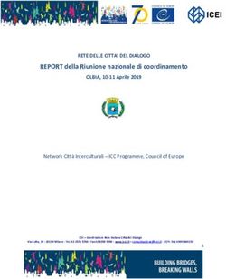 REPORT della Riunione nazionale di coordinamento - Coe