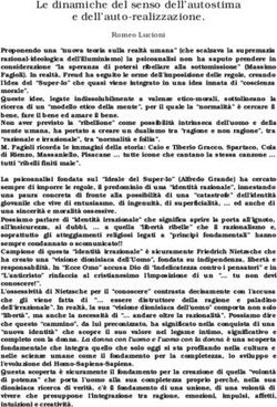 Le dinamiche del senso dell'autostima e dell'auto-realizzazione.