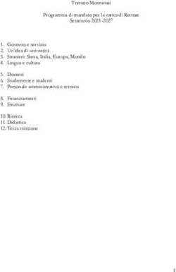 Tomaso Montanari Programma di mandato per la carica di Rettore Sessennio 2021-2027 - UNISTRASI