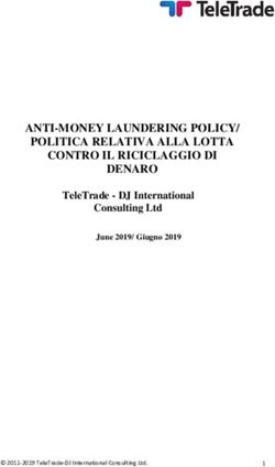ANTI-MONEY LAUNDERING POLICY/ POLITICA RELATIVA ALLA LOTTA CONTRO IL RICICLAGGIO DI DENARO - TeleTrade - DJ International Consulting Ltd