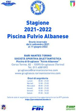 Stagione 2021-2022 Piscina Fulvio Albanese