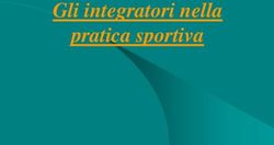 Gli integratori nella pratica sportiva - cssmb
