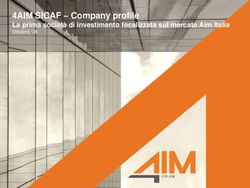 4AIM SICAF - Company profile - La prima società di investimento focalizzata sul mercato Aim Italia Ottobre '20