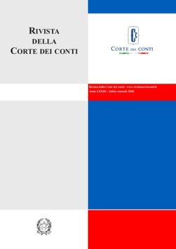 RIVISTA DELLA CORTE DEI CONTI - Rivista della Corte dei conti - www.rivistacorteconti.it Anno LXXIII - Indice annuale 2020