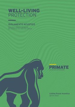 WELL-LIVING PROTECTION - ISOLAMENTO ACUSTICO Soluzioni, sistemi e proposte per isolare la tua casa dal rumore - Primate Italia