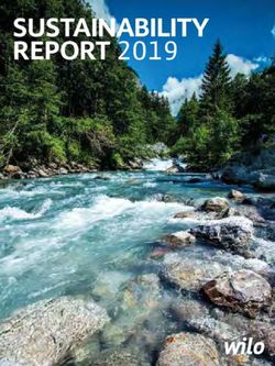 SUSTAINABILITY REPORT 2019 - WILO