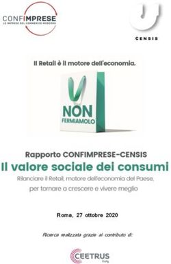 Roma, 27 ottobre 2020 - Ricerca realizzata grazie al contributo di: Il NordEst ...