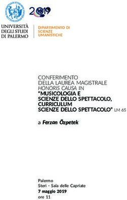 19 CONFERIMENTO DELLA LAUREA MAGISTRALE HONORIS CAUSA IN - "MUSICOLOGIA E SCIENZE DELLO SPETTACOLO, CURRICULUM - UniPa