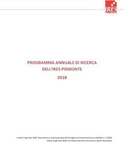 PROGRAMMA ANNUALE DI RICERCA DELL'IRES PIEMONTE 2018