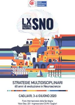 STRATEGIE MULTIDISCIPLINARI - 60 anni di evoluzione in Neuroscienze CAGLIARI, 3-6 GIUGNO 2020 - LX Congresso Nazionale SNO