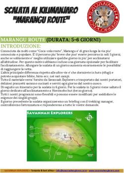 Scalata al Kilimanjaro "Marangu Route" - MARANGU ROUTE (DURATA: 5-6 GIORNI) INTRODUZIONE: Savannah Explorers
