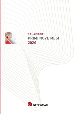 PRIMI NOVE MESI 2020 RELAZIONE - RECORDATI SPA