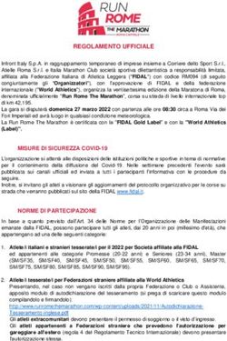 REGOLAMENTO UFFICIALE - RUN ROME THE MARATHON