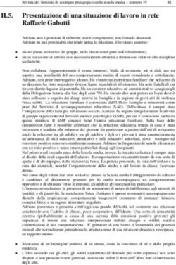 II.5. Presentazione di una situazione di lavoro in rete