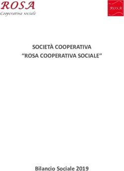 SOCIET&Agrave; COOPERATIVA "ROSA COOPERATIVA SOCIALE" - Bilancio Sociale 2019 - Consorzio Stabile KCS