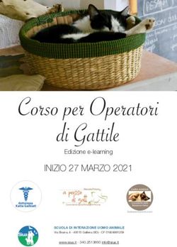 Corso per Operatori di Gattile - INIZIO 27 MARZO 2021 Edizione e-learning - SIUA