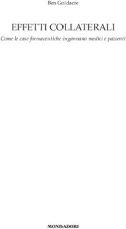 EffEtti collatErali Come le case farmaceutiche ingannano medici e pazienti - Ben Goldacre