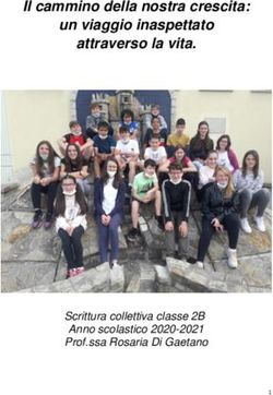 Il cammino della nostra crescita: un viaggio inaspettato attraverso la vita - Scrittura collettiva classe 2B Anno scolastico 2020-2021 Prof.ssa ...