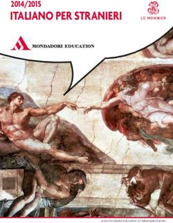ITALIANO PER STRANIERI 2014/2015