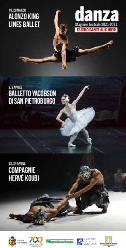 Danza ALONZO KING LINES BALLET BALLETTO YACOBSON DI SAN PIETROBURGO COMPAGNIE HERV&Eacute; KOUBI - Teatro Alighieri
