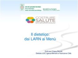 Il dietetico: dai LARN ai Menù - Dott.ssa Chiara Rizzoli Dietista UOC Igiene Alimenti e Nutrizione Città - AUSL Bologna