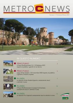 IN QUESTO NUMERO PRIMO PIANO - Metro C