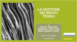 LA GESTIONE TESSILI DEI RIFIUTI - Francia, Germania, Inghilterra, Italia, Paesi Bassi, Spagna, Svezia