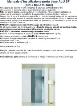 Manuale d'installazione porta base ALU SF (tutti i tipi e misure)