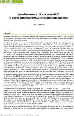 IL NUOVO TETTO DEL TRATTAMENTO ACCESSORIO NEL 2020