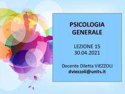 PSICOLOGIA GENERALE LEZIONE 15 30.04.2021 - Moodle@Units