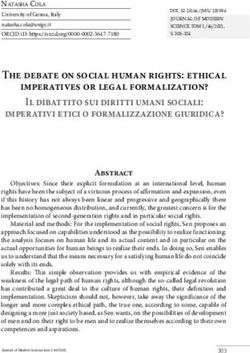 The debate on social human rights: ethical imperatives or legal formalization? Il dibattito sui diritti umani sociali: imperativi etici o ...