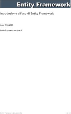 Entity Framework Introduzione all'uso di Entity Framework - Anno 2018/2019 Entity Framework versione 6