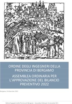 ORDINE DEGLI INGEGNERI DELLA PROVINCIA DI BERGAMO ASSEMBLEA ORDINARIA PER L'APPROVAZIONE DEL BILANCIO PREVENTIVO 2022 - Ordine Ingegneri ...