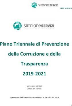 Piano Triennale di Prevenzione della Corruzione e della Trasparenza 2019-2021 - Approvato dall'Amministratore Unico in data 31.01.2019