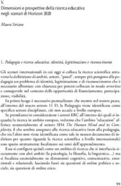 V. Dimensioni e prospettive della ricerca educativa negli scenari di Horizon 2020