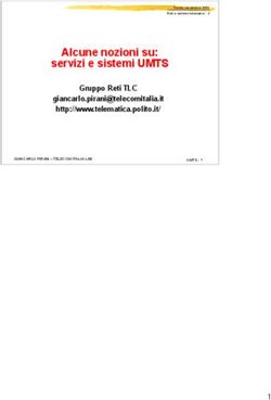 Alcune nozioni su: servizi e sistemi UMTS - Gruppo Reti TLC