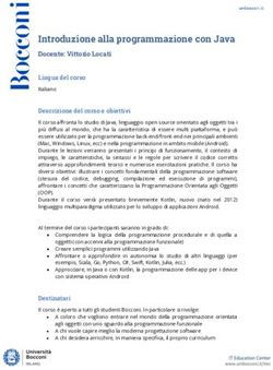 Introduzione alla programmazione con Java - Docente: Vittorio Locati