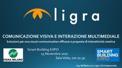 COMUNICAZIONE VISIVA E INTERAZIONE MULTIMEDIALE - Smart Building EXPO 15 Novembre 2017