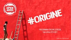 PROGRAMMA ORIGINE SENEGAL - Fase pilota 2019-2021 Traduzione: Giulia Nazzani - Open Arms