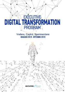 DIGITAL TRANSFORMATION - PROGRAM MAGGIO 2019 - OTTOBRE 2019 - Lean Factory School