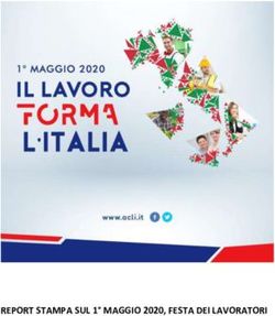 REPORT STAMPA SUL 1 MAGGIO 2020, FESTA DEI LAVORATORI - Acli