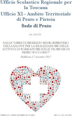 Ufficio Scolastico Regionale per la Toscana Ufficio XI - Ambito Territoriale di Prato e Pistoia Sede di Prato