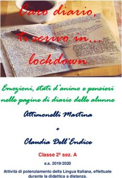 Caro diario, ti scrivo in lockdown