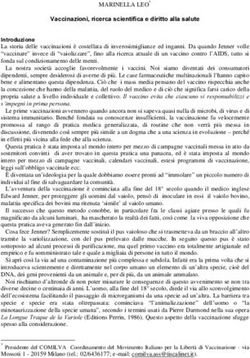 9DFFLQD LRQL ULFHUFD VFLHQWLILFD H GLULWWR DOOD V DOXWH