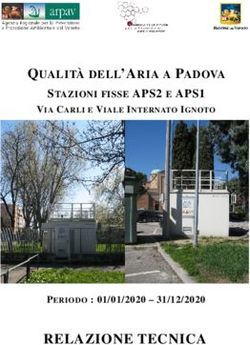 RELAZIONE TECNICA - QUALIT&Agrave; DELL' ARIA A PADOVA STAZIONI FISSE APS2 E APS1
