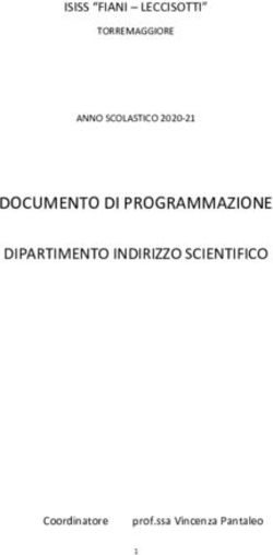DOCUMENTO DI PROGRAMMAZIONE - DIPARTIMENTO INDIRIZZO SCIENTIFICO - ISISS "FIANI - LECCISOTTI" - LECCISOTTI"